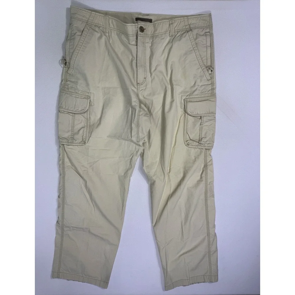 LL Bean Cargo Pants Men's 40x34 (42x33) Utility Outdoor Work Cabin 6-Pocket